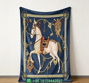 Hermes Throw Blankets